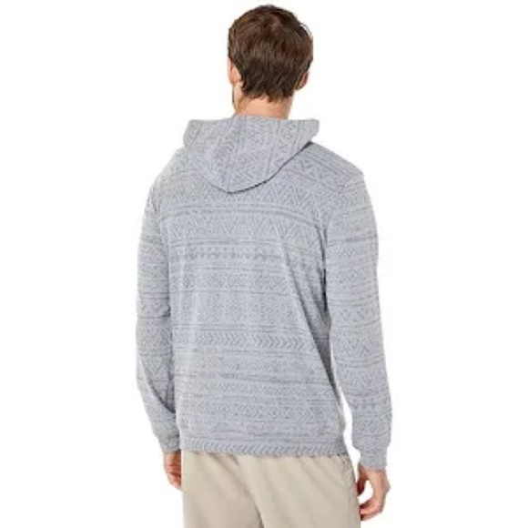 Johnnie-O Mackeys printed polar fleece half zip hoodie size medium - Picture 2 of 8